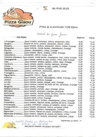 Pizza Gisou